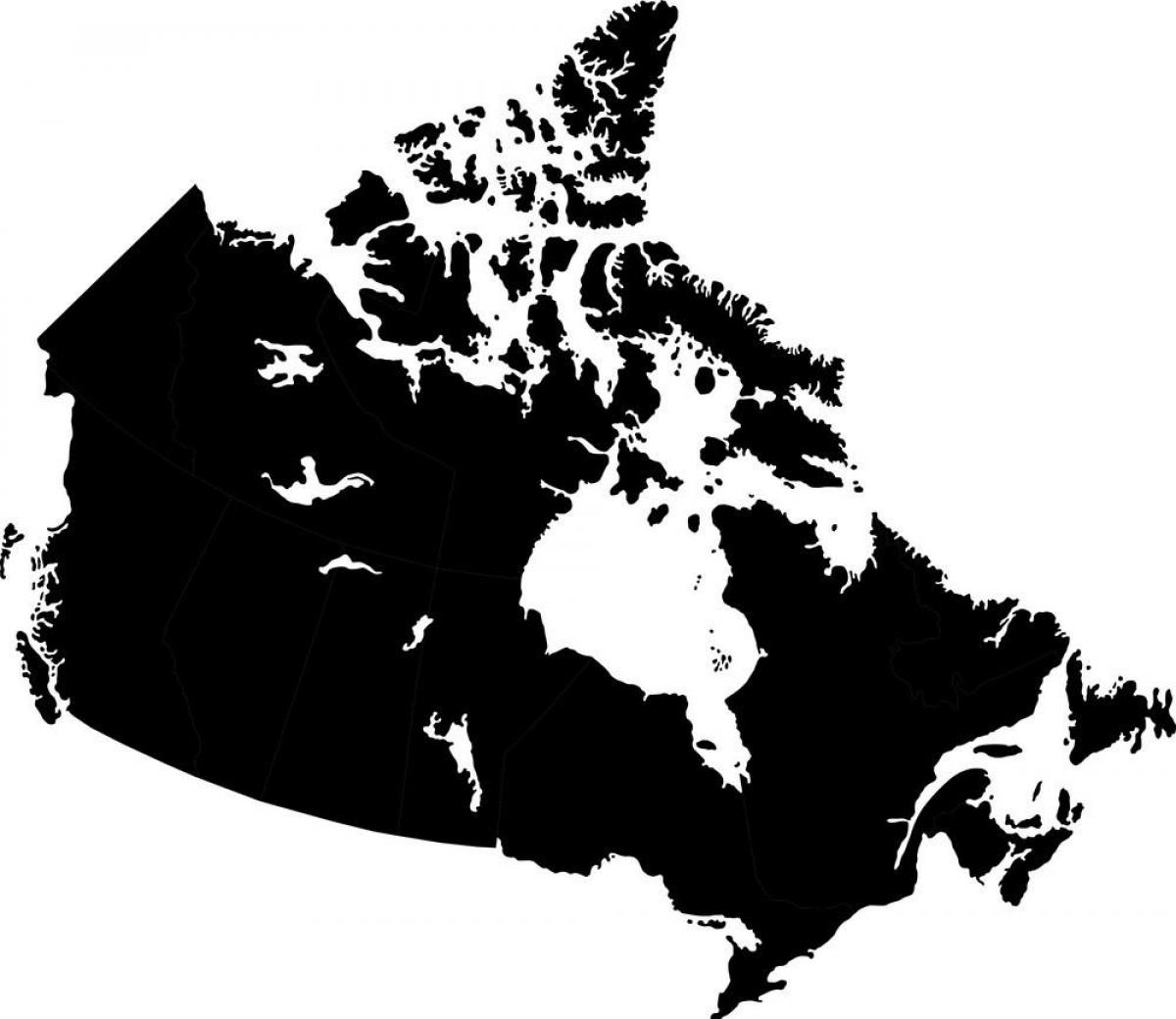Vectorkaart van Canada