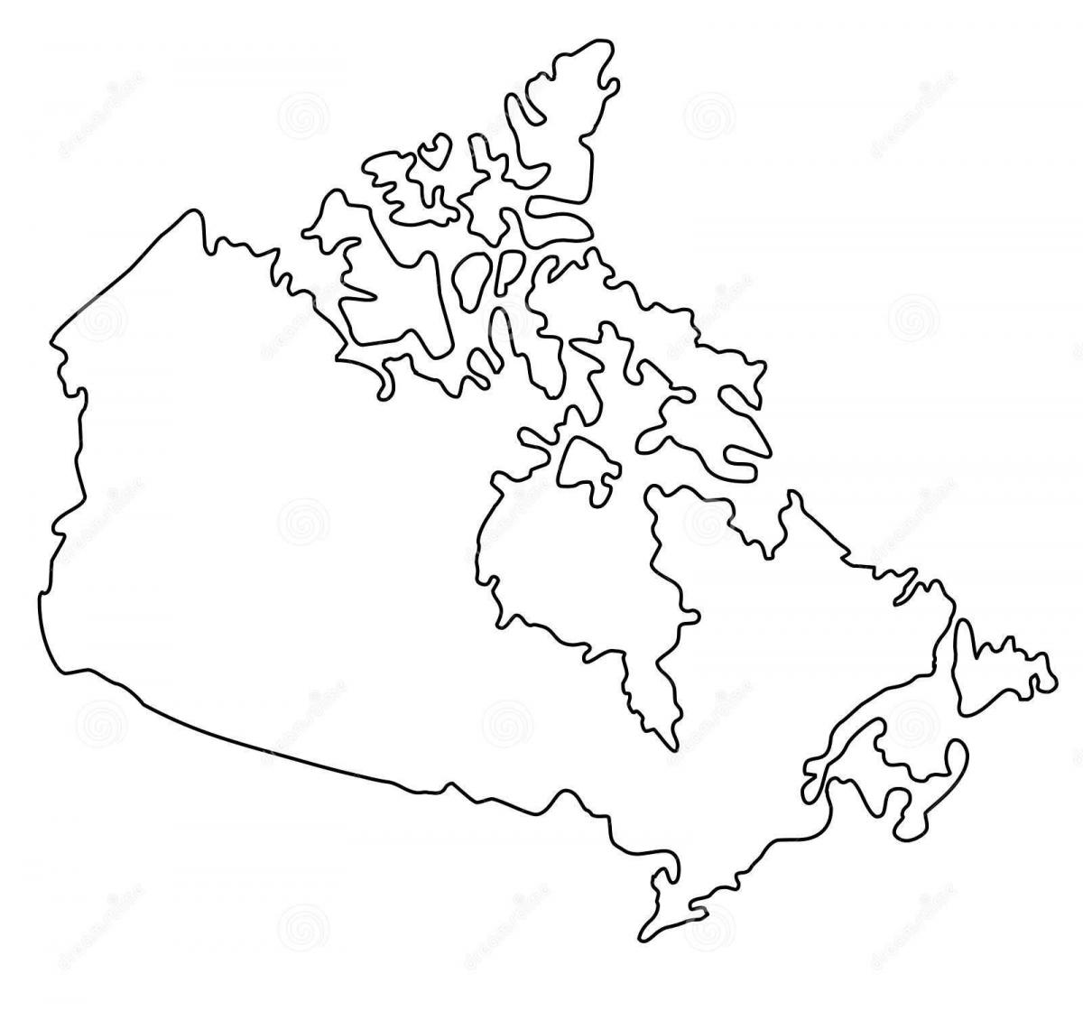 Canada-contourenkaart