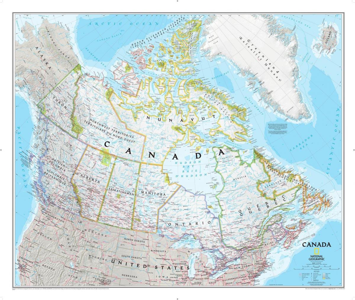 Canada gebiedenkaart